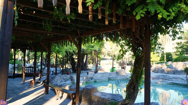 Wooden Pergola over Pool