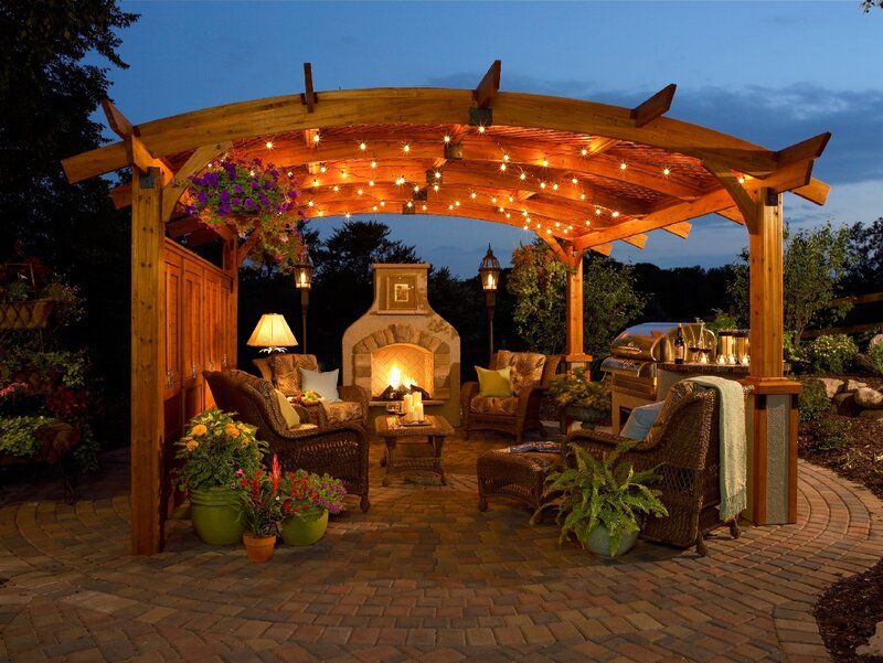Wooden Pergola Patio