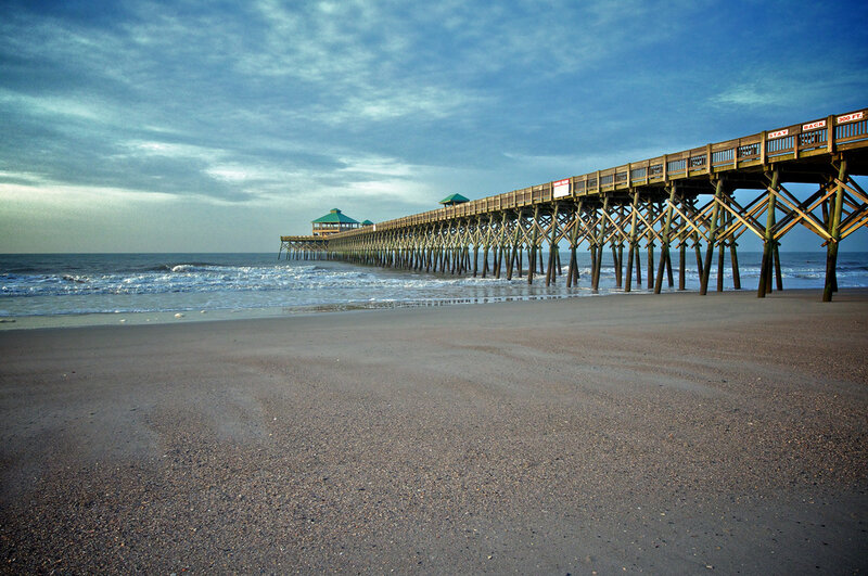 Wooden Pier at Beach