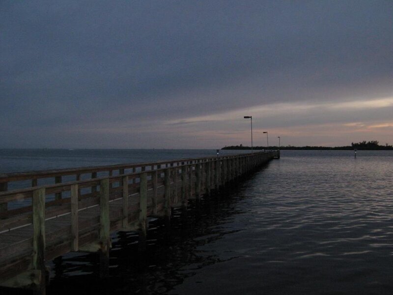 Wooden Pier at Dusk — Blue, Calm, Sunset