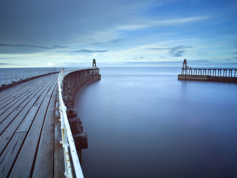 Wooden Pier at Harbor