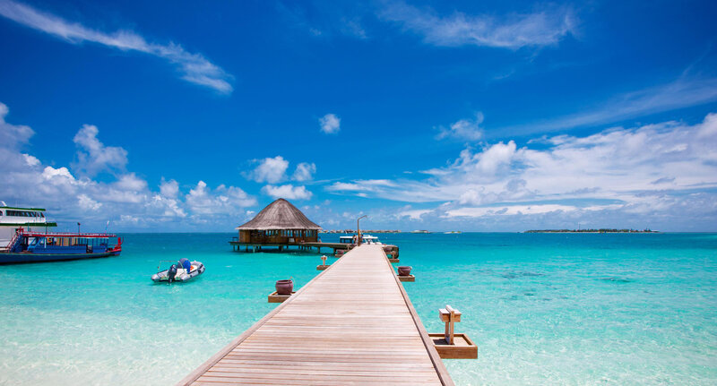Wooden Pier at Resort