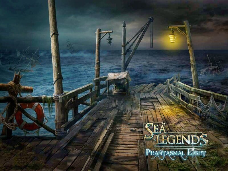 Wooden Pier at Sea — Blue