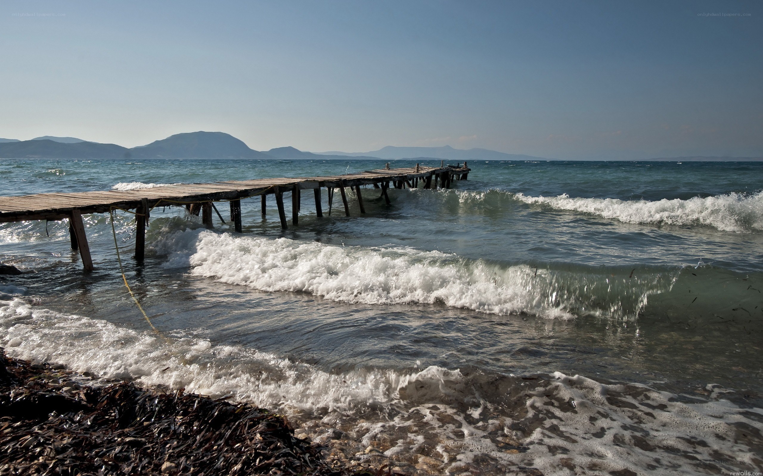 Wooden pier at the seaside