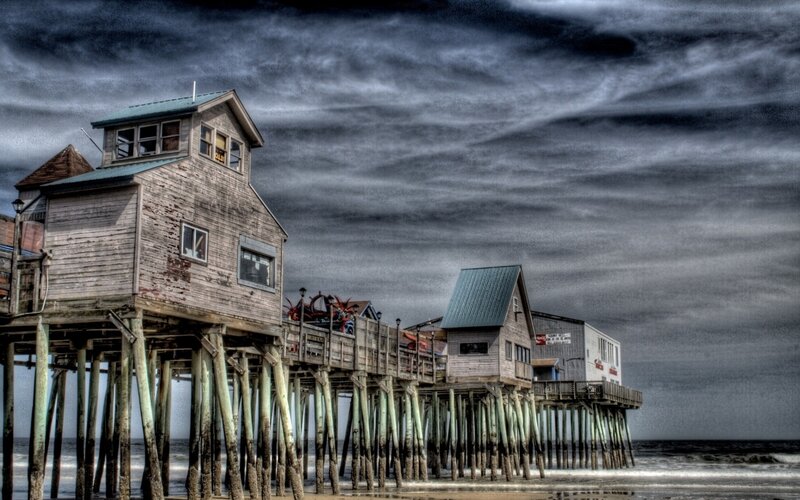 Wooden Pier Buildings