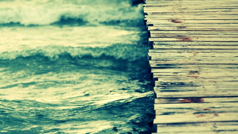 wooden pier by the sea