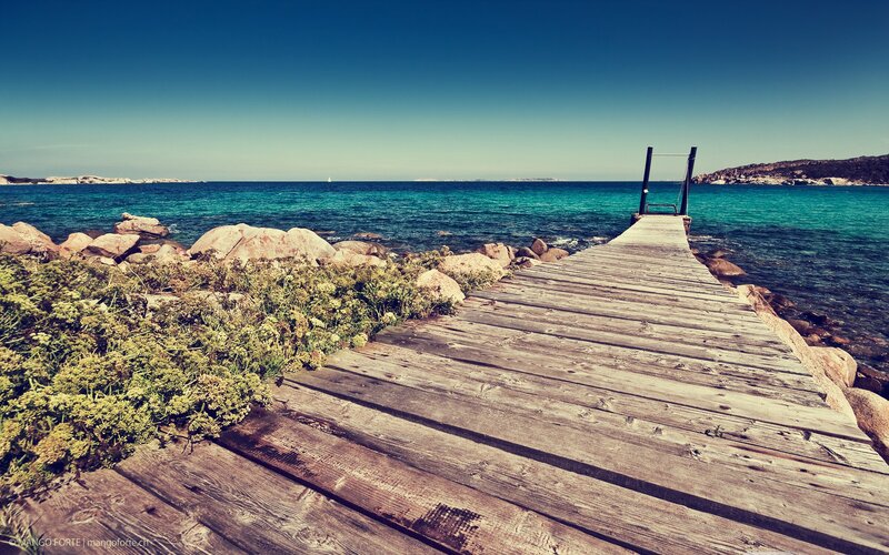 Wooden pier by the sea