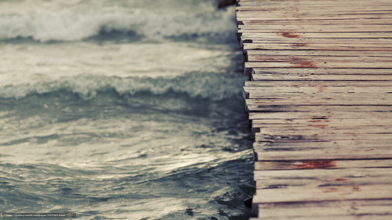 wooden pier by the sea