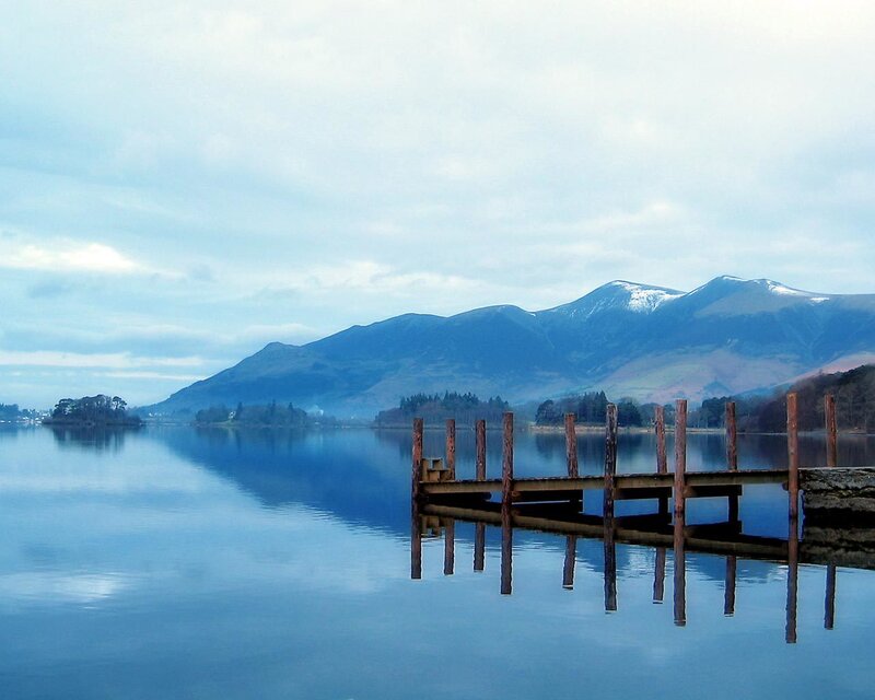 Wooden Pier on Lake