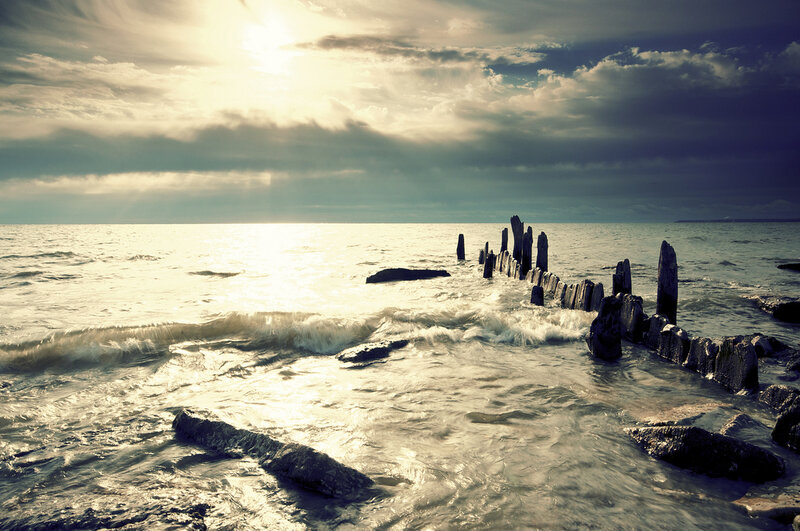 Wooden Pier Posts