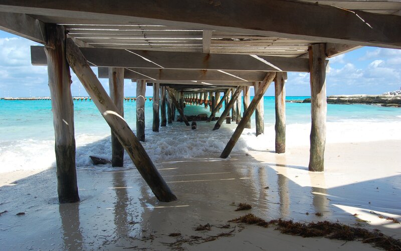 Wooden Pier Understructure