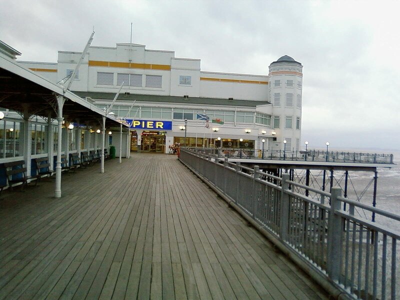 Wooden Pier with Building
