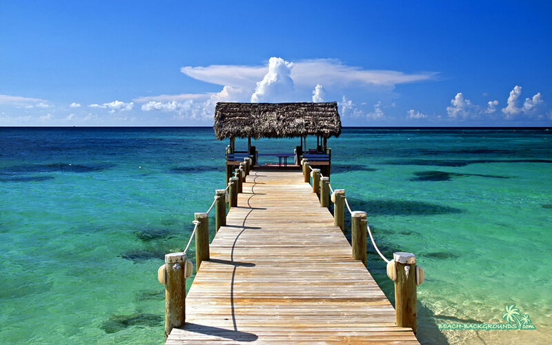 Wooden Pier with Hut