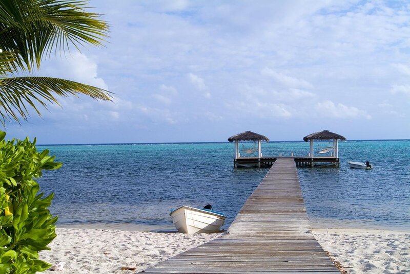 Wooden Pier with Huts