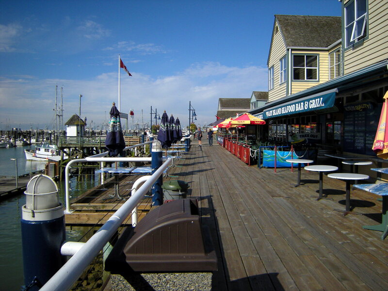 Wooden Pier with Restaurant