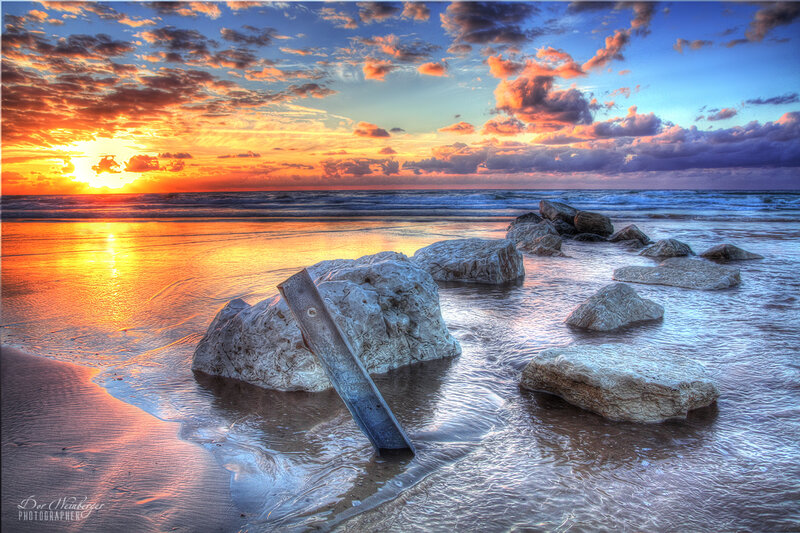 Wooden Plank on Beach