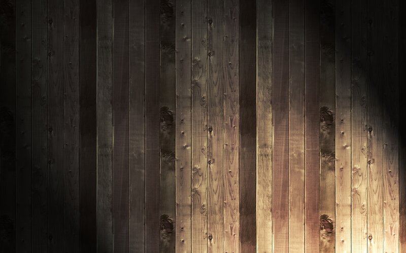 Wooden Plank Wall — Brown, Dark