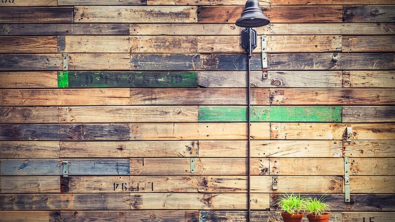 Wooden Plank Wall — Brown, Rustic