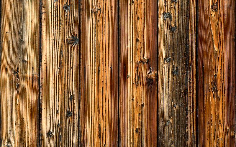 Wooden Planks Wall — Brown, Neutral, Photograph, Knots, Orange