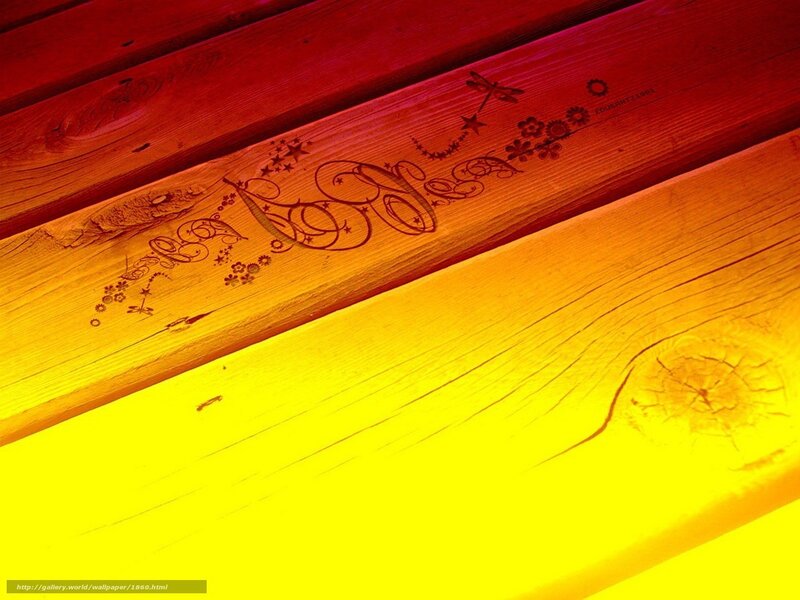 wooden planks with decorative engraving