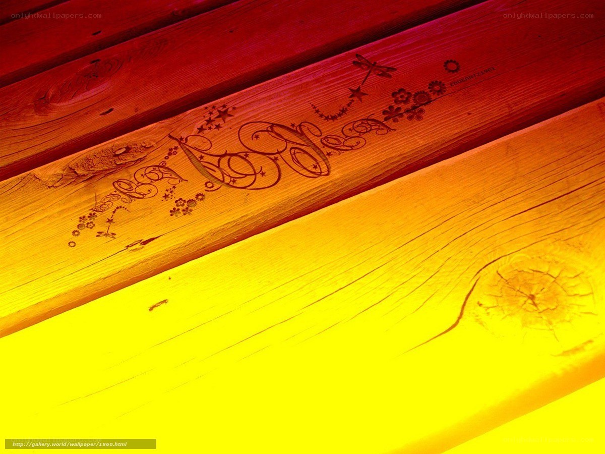 wooden planks with decorative engraving