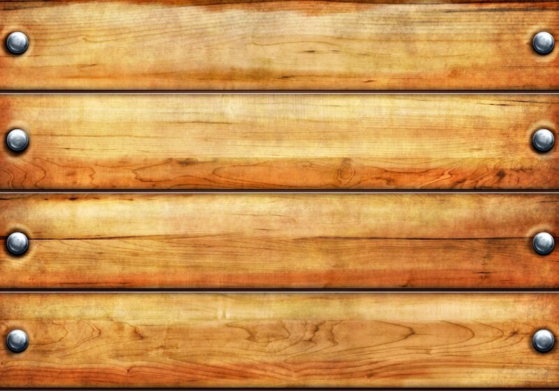 Wooden Planks with Metal Bolts