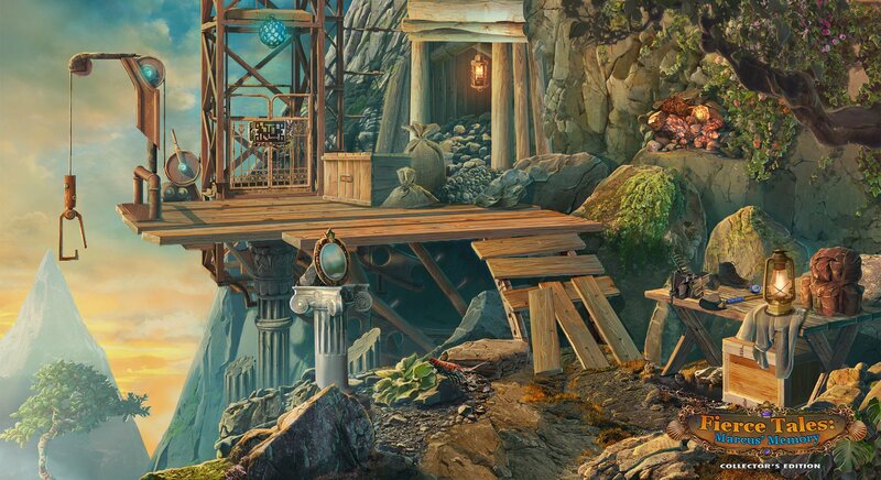 Wooden Platform on Cliff