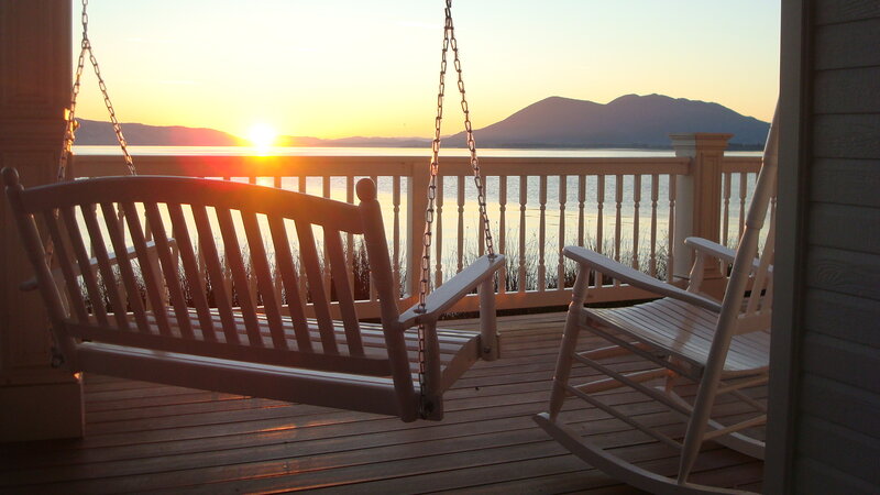 Wooden Porch Swing