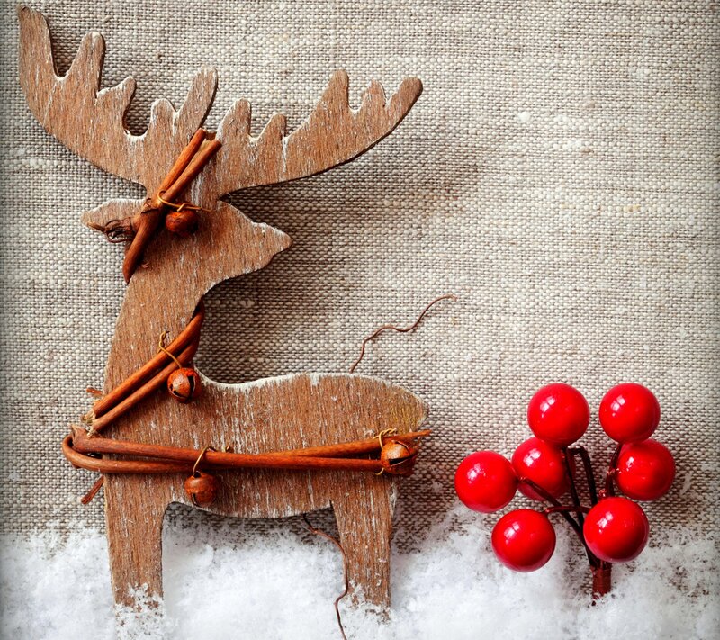 Wooden Reindeer Decoration