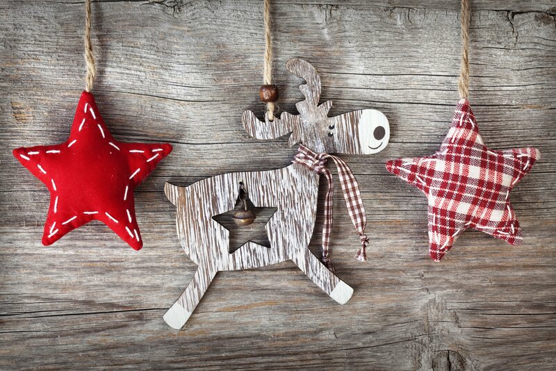 Wooden Reindeer Ornament
