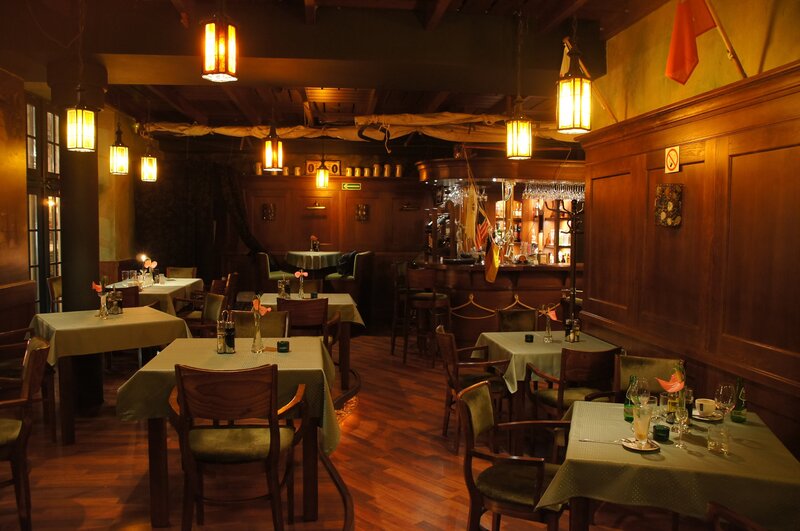 Wooden Restaurant Interior
