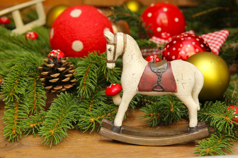 Wooden Rocking Horse — Green