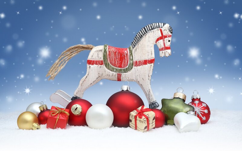 Wooden Rocking Horse — Red