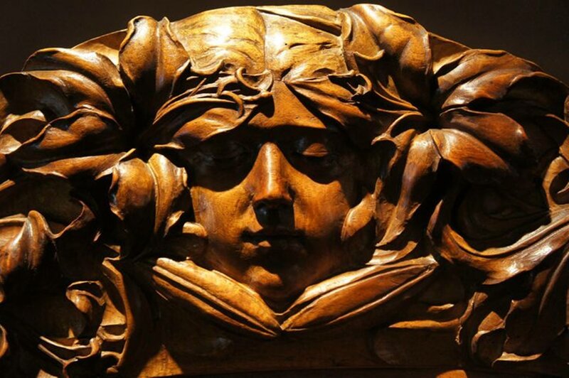 Wooden Sculpture of Face