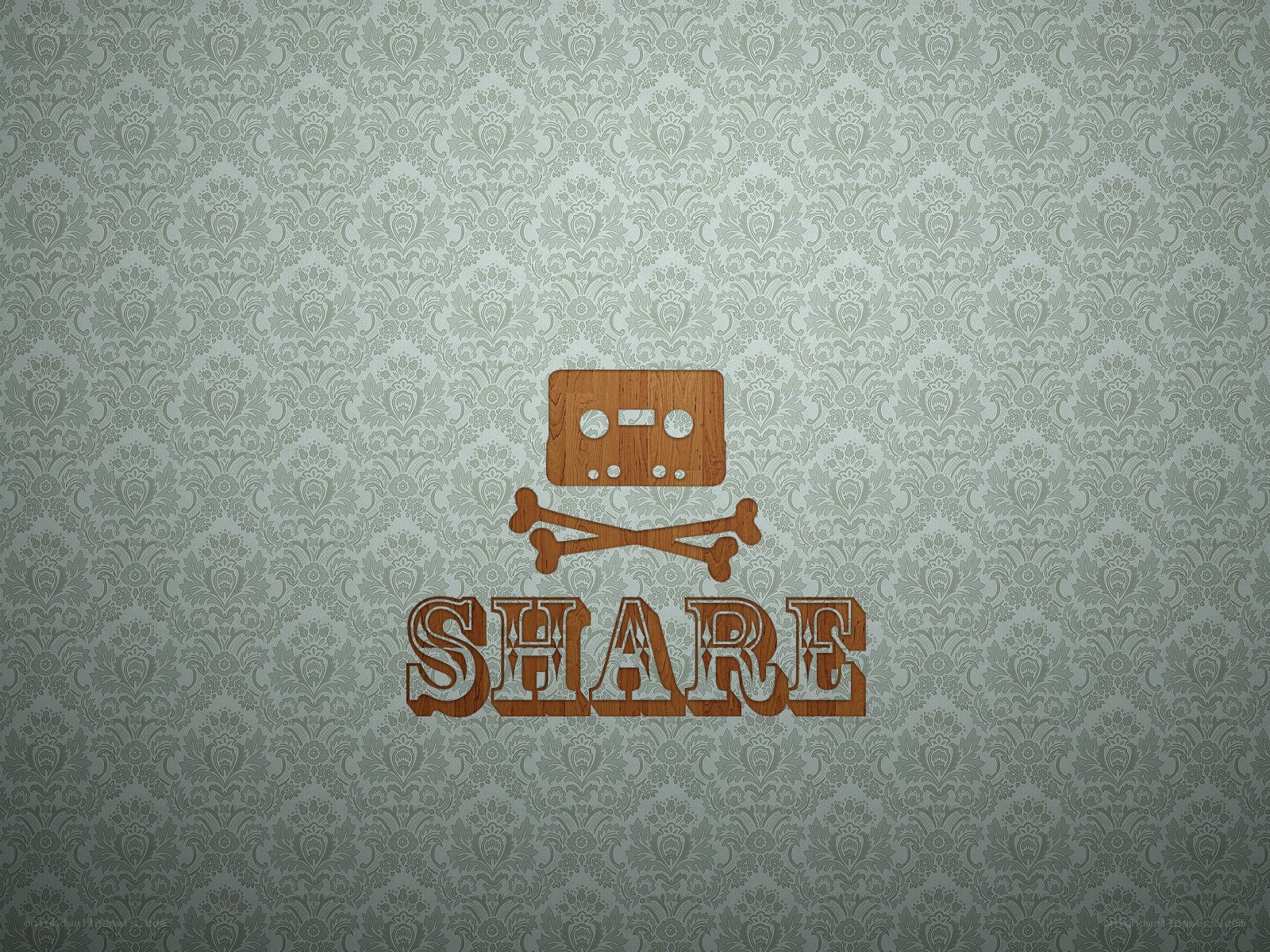Wooden share symbol