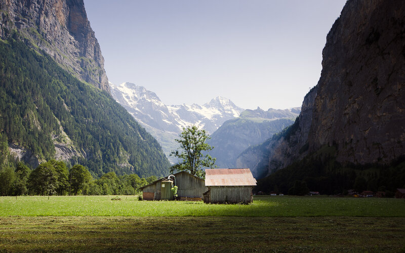Wooden Sheds in Valley