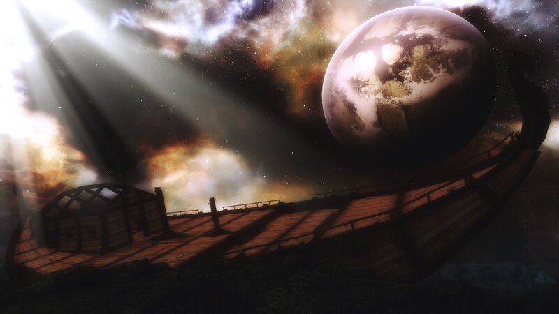 Wooden Ship in Space