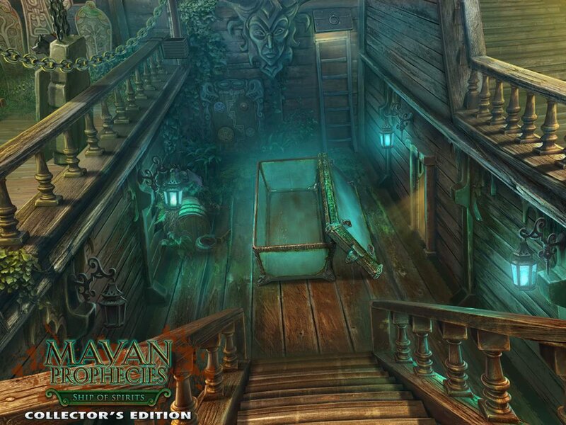 Wooden Ship Interior — Green