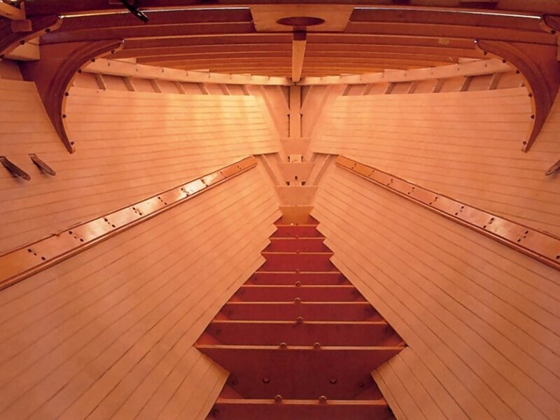 wooden ship interior