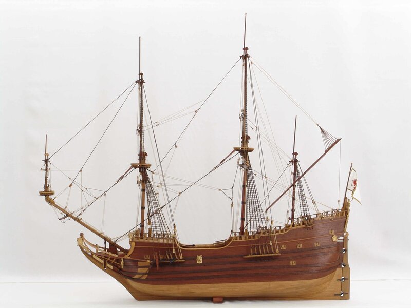 wooden ship model