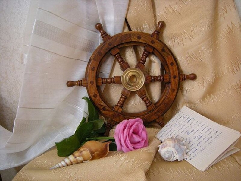 Wooden Ship Wheel