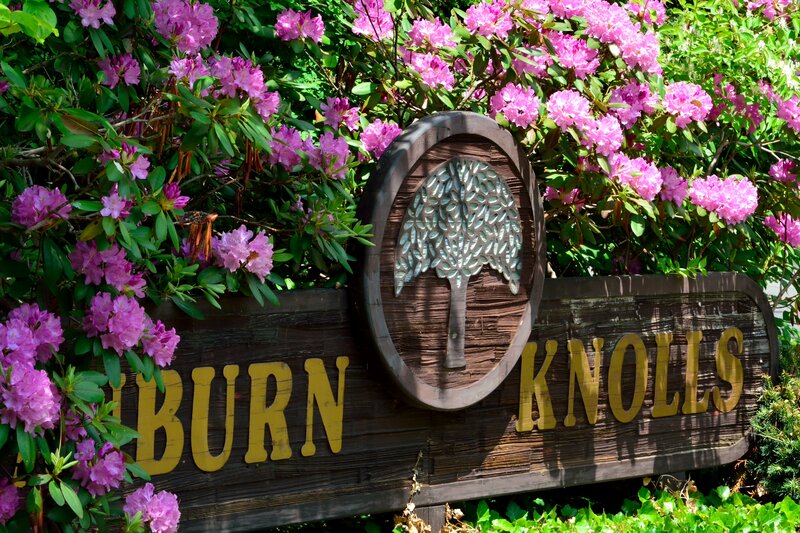 Wooden Sign with Flowers