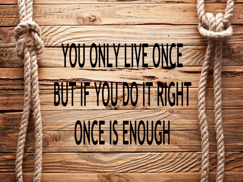 Wooden Sign with Rope