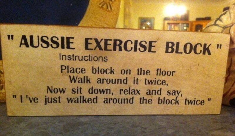 Wooden Sign with Text — Beige, Humorous