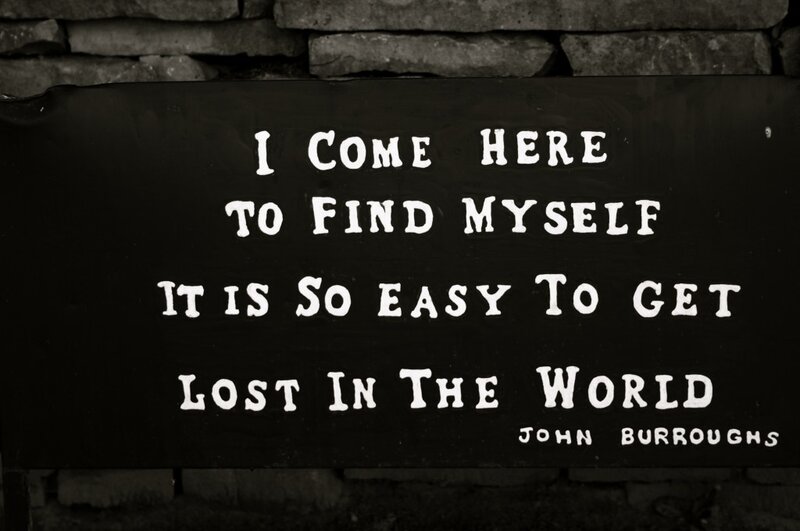 Wooden Sign with Text