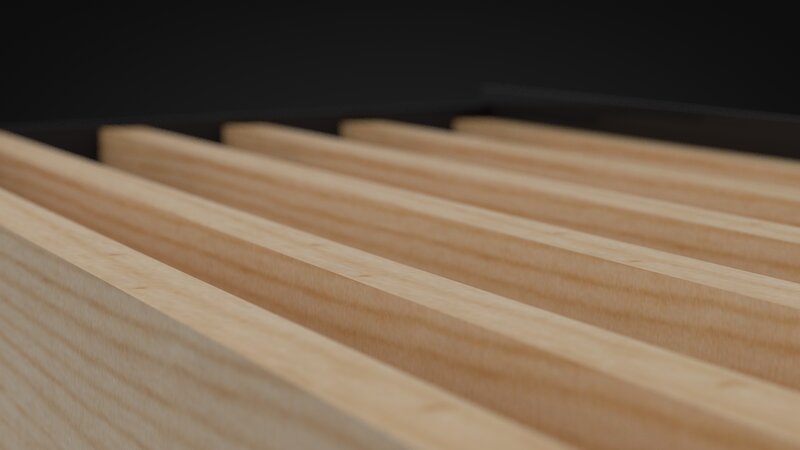 Wooden Slats in a Row