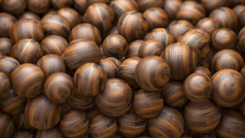 Wooden Spheres — Brown