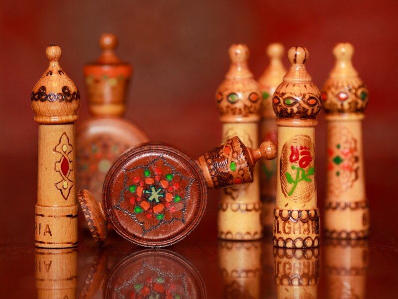 Wooden Spice Jars