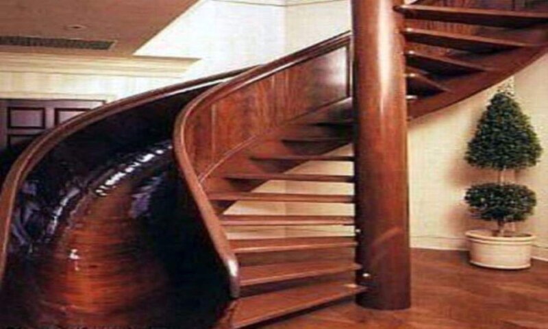 Wooden Spiral Staircase — Brown, Calm
