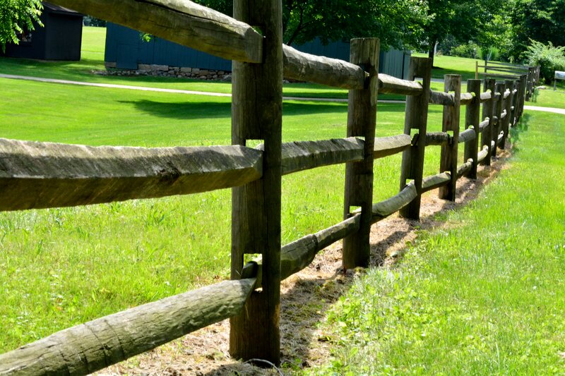 Wooden Split-rail Fence